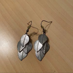 Silver Feather Earrings